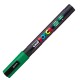 Marcatore a base d'acqua Uni Posca PC3M - punta fine da 0,9mm a 1,3mm - verde - Uni Mitsubishi