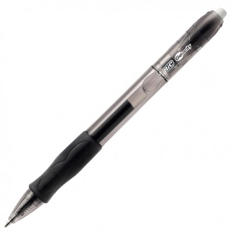 Penna gel a sfera a scatto Gelocity - punta 0,7mm - nero - Bic - conf.12 pezzi