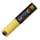 Marcatore a base d'acqua Uni Posca PC8K - punta large a scalpello 8,0mm - giallo - Uni Mitsubishi
