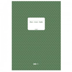 Registro dare/avere/saldo - 24 x 17cm - 100 fogli - Edipro