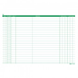 Schede in cartoncino per dentisti - 17 x 24 cm - verde - Edipro - conf. 100 pezzi