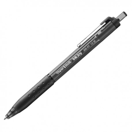 Penna a sfera a scatto Inkjoy 300 RT - punta 1,0mm - nero - Papermate