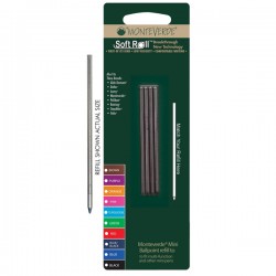 Minirefill per sfera multifunzione - punta media - rosso - Monteverde - conf. 4 pezzi