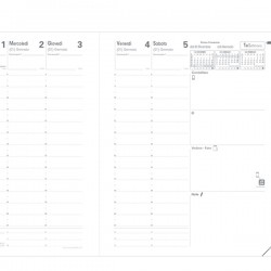 Agenda settimanale Presidente Impala 2026 - 21 x 27 cm - nero - Quo Vadis