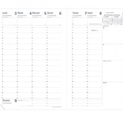 Agenda settimanale Ministro Impala 2026 - 16 x 24 cm - nero - Quo Vadis