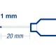 Marcatore per carpentiere 8850 - punta metallo lunga- 1 mm - nero - Edding