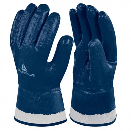 Guanti da lavoro pesante NI175 - nitrile - taglia 09 - blu - Deltaplus