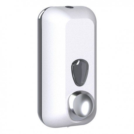 Dispenser sapone liquido EColored - 10,2 x 9 x 22,8 cm - capacità 0,55 L - adamello white - Mar Plast