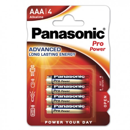 Pila ministilo AAA - 1,5V - ProPower - LR03 - Panasonic - blister 4 pezzi