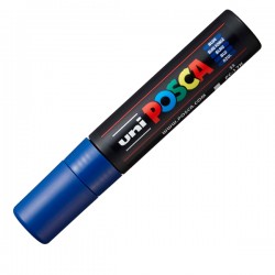 Marcatore a base d'acqua Uni Posca PC17K - punta extra large a scalpello 15,0mm - blu - Uni Mitsubishi