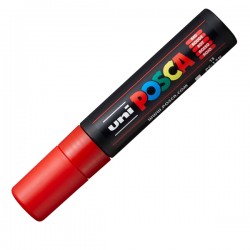 Marcatore a base d'acqua Uni Posca PC17K - punta extra large a scalpello 15,0mm - rosso - Uni Mitsubishi