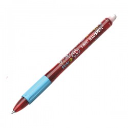 Penna sfera Gelocity Illusion - gel cancellabile - punta 0,7 mm - rosso - Bic - conf. 12 pezzi