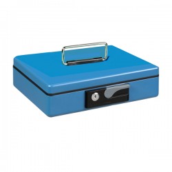 Cassetta portavalori Deluxe - 30x23x8 cm - blu - Iternet