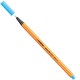 Fineliner Point 88 - tratto 0,4 mm - colori assortiti neon - Stabilo - conf. 6 pezzi