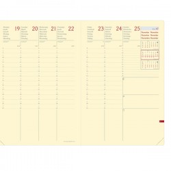 Agenda settimanale Ministro Prestige 2026 - 16 x 24 cm - silk bordeaux - Quo Vadis