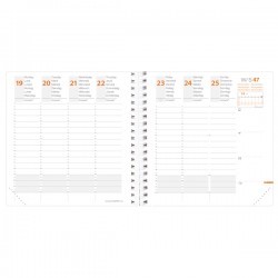 Agenda settimanale Time&Life 2026 - 16 x 16 cm - rosa cangiante - Quo Vadis