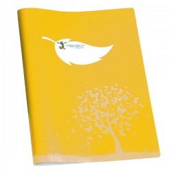 Coprimaxi Green - c/tasche - 21 x 30 cm - carta 120 gr - giallo - Colorosa