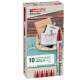 Marcatore permanente 25 Ecoline - punta tonda 1.0 mm - rosso - Edding