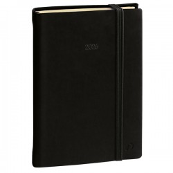 Agenda giornaliera Daily Pocket Prestige Silk 2026 - 8,5 x 13 cm - nero - Quo Vadis