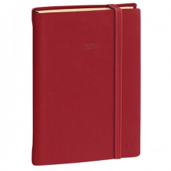 Agenda giornaliera Daily Pocket Prestige Silk 2026 - 8,5 x 13 cm - bordeaux - Quo Vadis