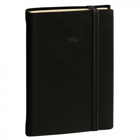 Agenda giornaliera - Daily 21 Prestige 2026 - 13 x 21 cm - copertina Silk - nero - Quo Vadis