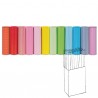 Rotolo carta regalo - 2 m x 70 cm - fantasie righe e pois - Rex Sadoch - espositore 50 pezzi