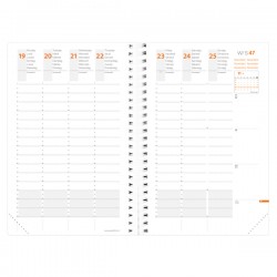 Agenda settimanale Time&Life Pocket 2026 - 10 x 15 cm - rosa cangiante - Quo Vadis