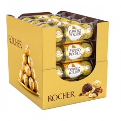 Praline Rocher - gusto cioccolato/nocciola - Ferrero - conf. 3 pezzi