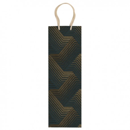 Shopper portabottiglie - fantasia colore - 37x12x9cm - Rex Sadoch