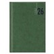 Agenda settimanale 2026 - copertina in carta imbottita - 17 x 24 cm - verde