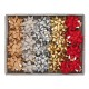 Stelle di nastro ecocolor - 20 mm x diam. 9 cm - fantasie assortite natale - Brizzolari - conf. 36 pezzi