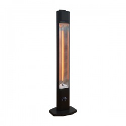 Stufa a torre Hot Tagon - con timer - 2000 W - 31 x 24,5 x 114 cm - nero - CFG
