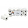 Rotolo per POS e carte di credito - 57 mm x 18 m - diametro esterno 38 mm - anima 12 mm - 55 gr - carta termica BPA free - Sabac