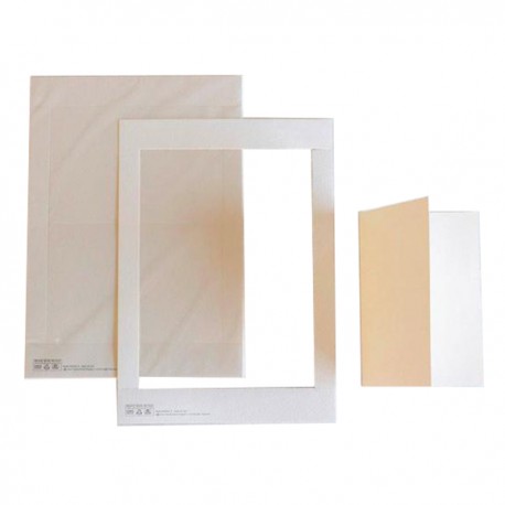 Cartoncino prefustellato - 117 x 170 mm - betulla - Kartos - conf. 10 pezzi