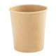 Bowl per zuppe monouso - 780 ml - cartoncino - avana - Signor Bio - conf. 25 pezzi