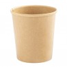 Bowl per zuppe monouso - 780 ml - cartoncino - avana - Signor Bio - conf. 25 pezzi