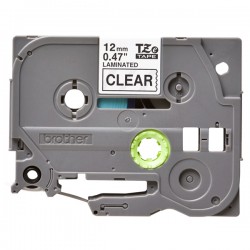 Brother - Nastro - Nero/Trasparente - TZE131S - 12mm x 4mt