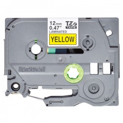 Brother - Nastro - Nero/Giallo - TZE631S - 12mm x 4mt