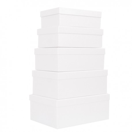 Set scatole regalo - dimensioni assortite - fantasia Pearl - conf. 5 pezzi