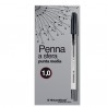 Penna a sfera con cappuccio - punta media 1,0mm - nero - Starline - conf. 50 pezzi