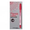 Penna a sfera con cappuccio - punta media 1,0mm - rosso - Starline - conf. 50 pezzi