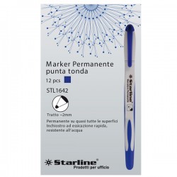 Marcatore permanente Starline - punta tonda 2,0mm - blu - Starline
