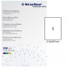 Etichette adesive - in carta - permanenti - 210 x 297 mm - 1 et/fg - 100 fogli - bianco - Starline