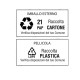 Etichette adesive - in carta - permanenti - 210 x 297 mm - 1 et/fg - 100 fogli - bianco - Starline