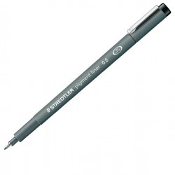 Pennarello Pigment Liner 308 - nero - 0,6 mm - Staedtler