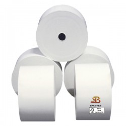 Rotolo per distributori self service - 59,5 mm x 85 m - diametro esterno 87 mm - anima 12 mm - 70 gr - carta termica BPA free - 