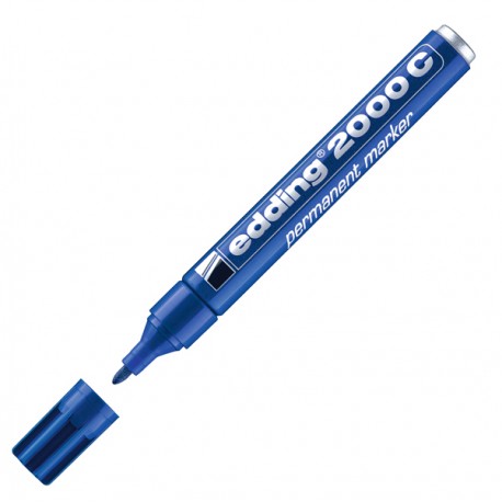 Marcatore permanente 2000C - punta conica - da 1,5 a 3 mm - blu - Edding