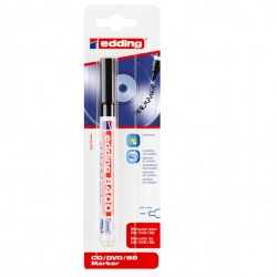 Marcatore permanente per CD/DVD 8400 - punta tonda - 1 mm - nero - Edding