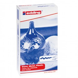 Marcatore permanente a vernice 750 - punta tonda - da 2 a 4 mm - blu - Edding