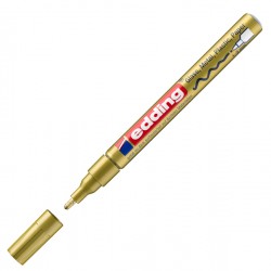 Marcatore permanente a vernice 751 - punta tonda fine - da 1 a 2 mm - oro - Edding